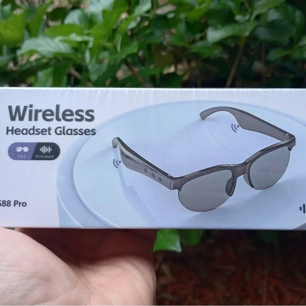 Wireless Headset Glasses - black